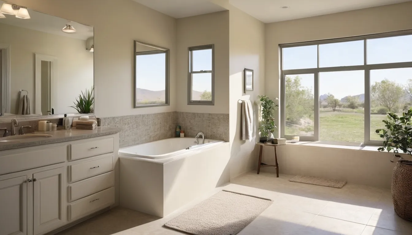 A bright, accessible bathroom with a walk-in tub in a West Covina home